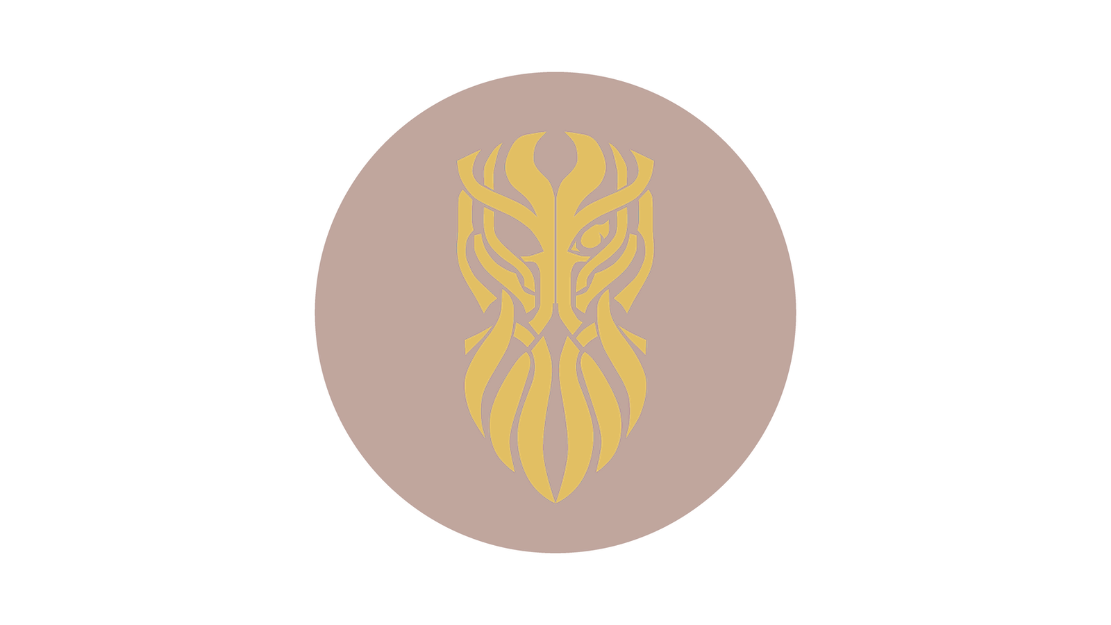 Logo i gylden farve til vikingeruten