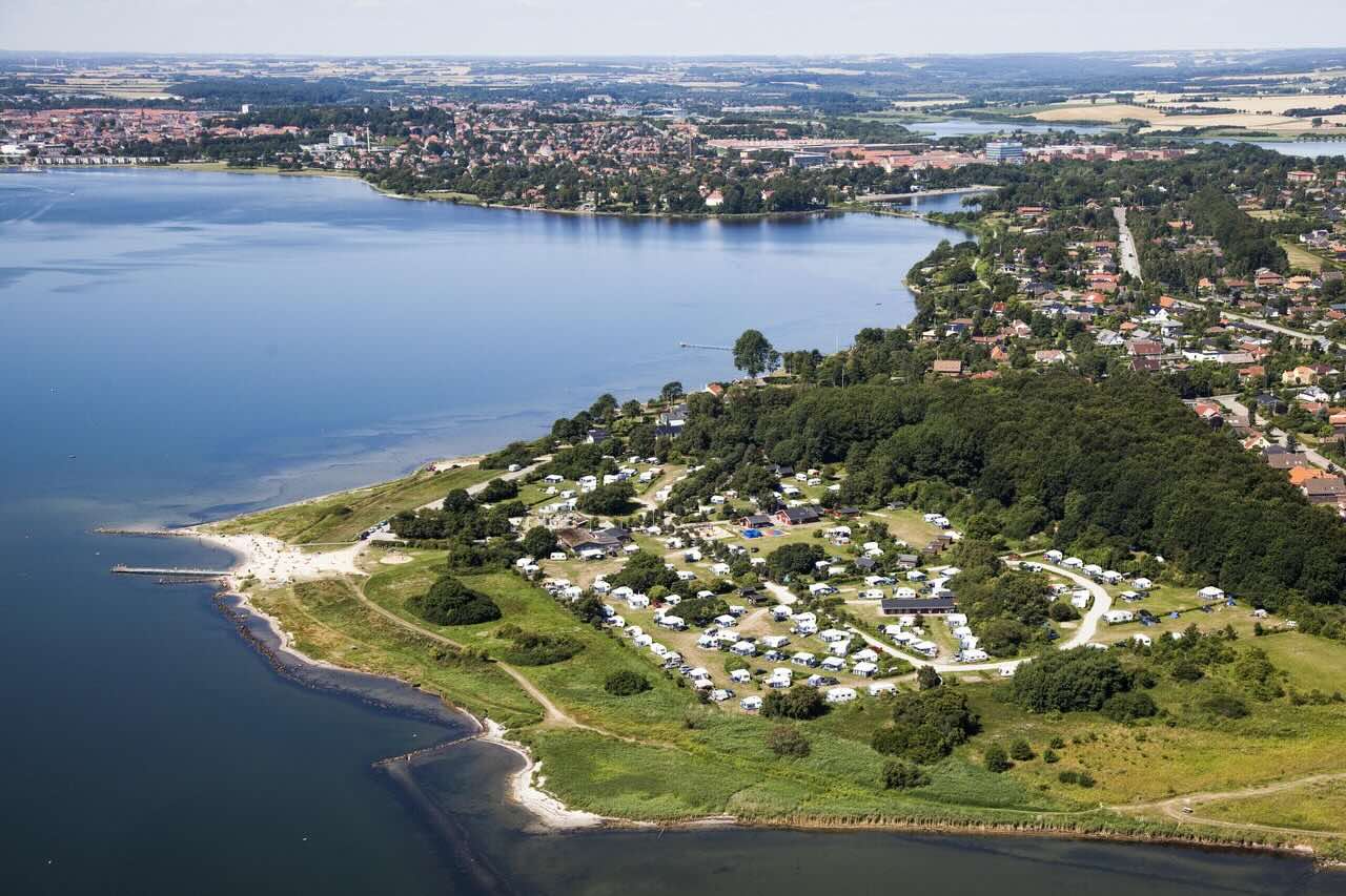 Horsens City Camping aan het Horsens Fjord in Kystlandet, Denemarken