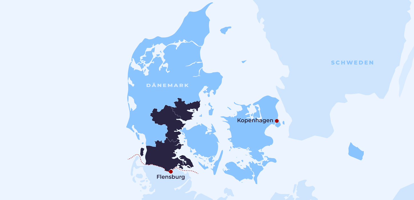 Südlichen Ostseeküste Jütlands