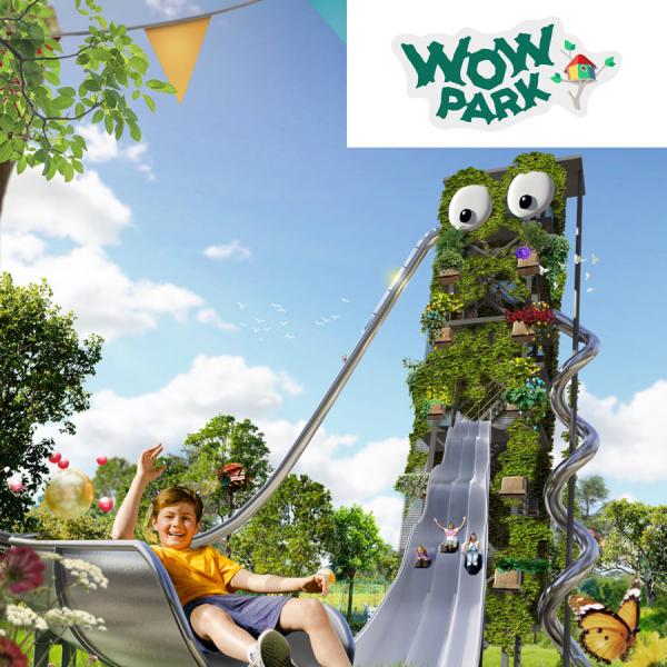 At WOW PARK, children swing on the ropes between the treetops and run along suspension bridges with a height of up to 14 metres. You'll also find underground caves and fun zip wires. This is the place to let your imagination - and your body - run wild.