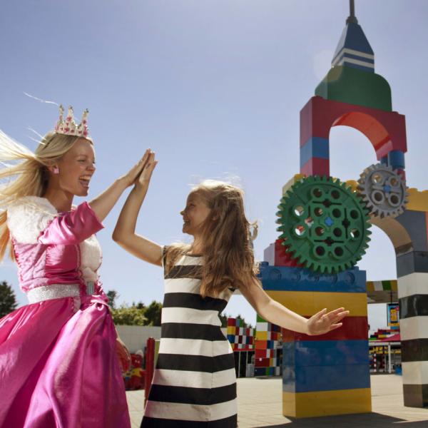 Walk through the LEGOLAND® Portal into a magical LEGO® Park. High-five a princess or take a ride on one of the many tummy-tickling rides and rollercoasters. Enjoy your day on the world's best family holiday for children.