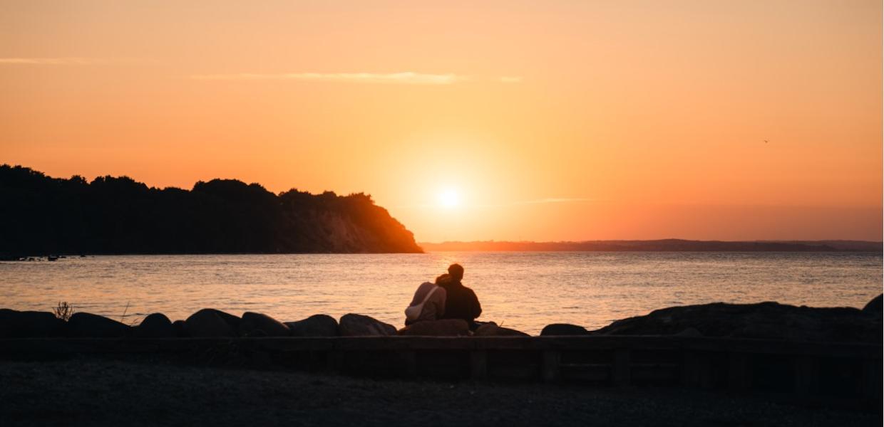 Treldenæs solnedgang