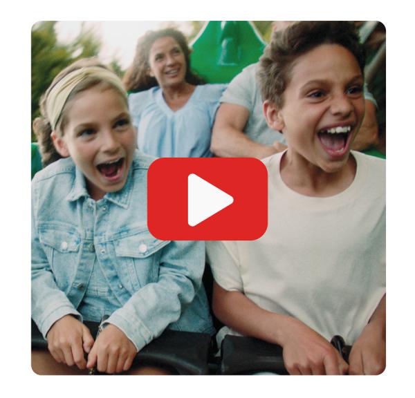 Girls and boys of all ages get tingles in their tummies as they hurtle along the Dragon or down Lalandia's water slides. Watch the film, which also features Vikings, castles and plenty of nature.