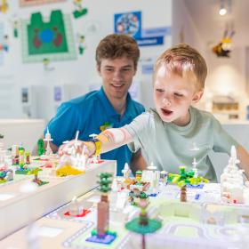 Why not try your hand at being an architect for the day at LEGO® House? Start building and see what happens. Or explore many other fun attractions for children at LEGOLAND Billund Resort during your holiday.